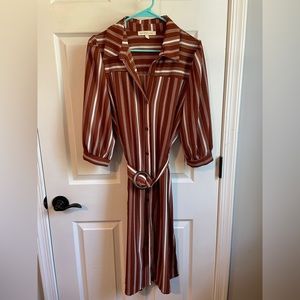 Copper midi dress, worn once.